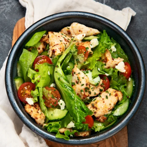 Crispy Chicken Strips Salad
