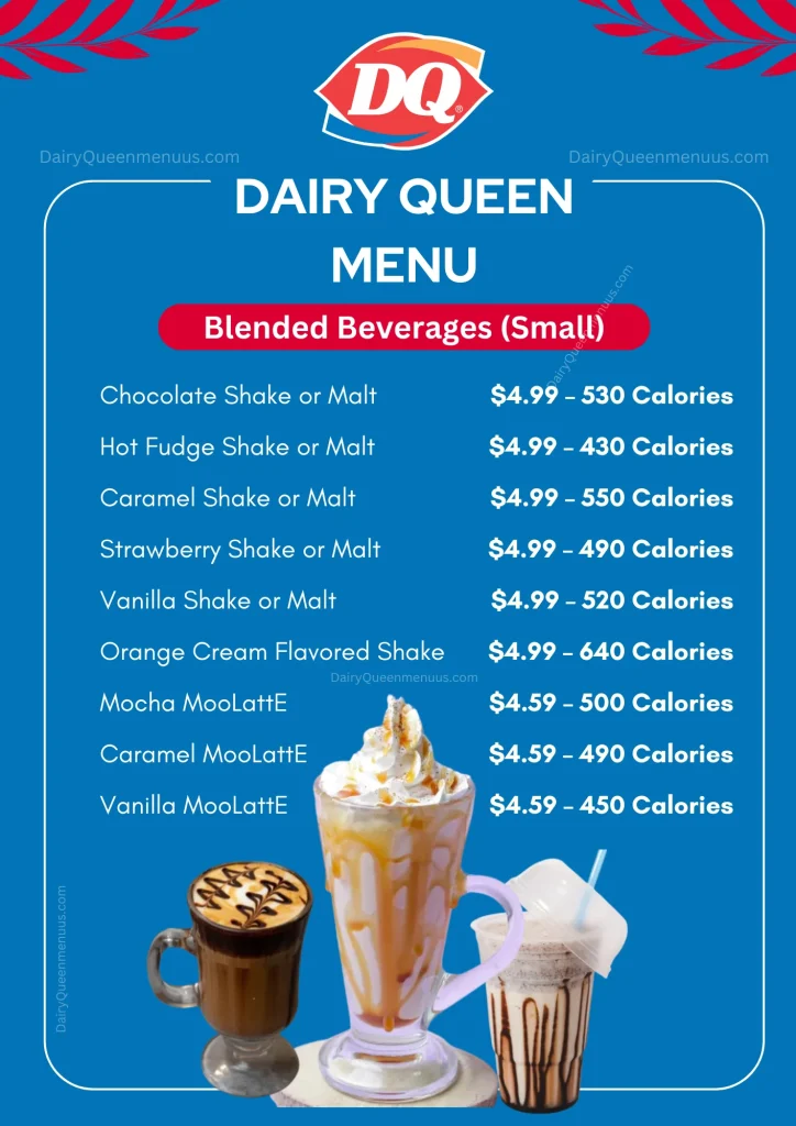 Dairy Queen Menu - Blended Beverages