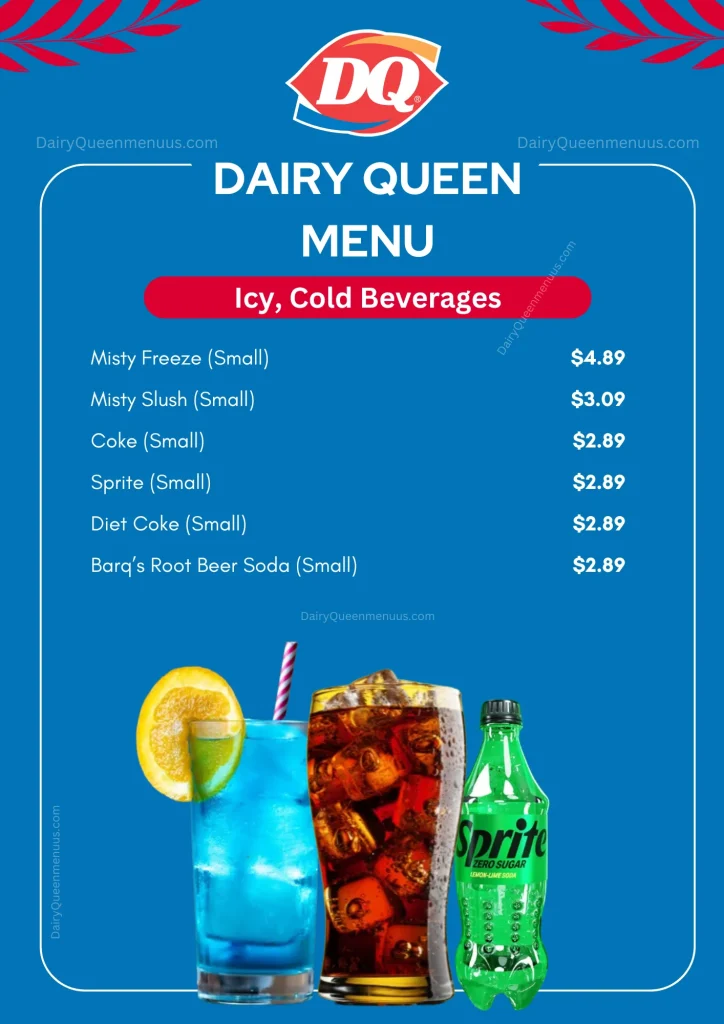 Dairy Queen Menu - Icy, Cold Beverages