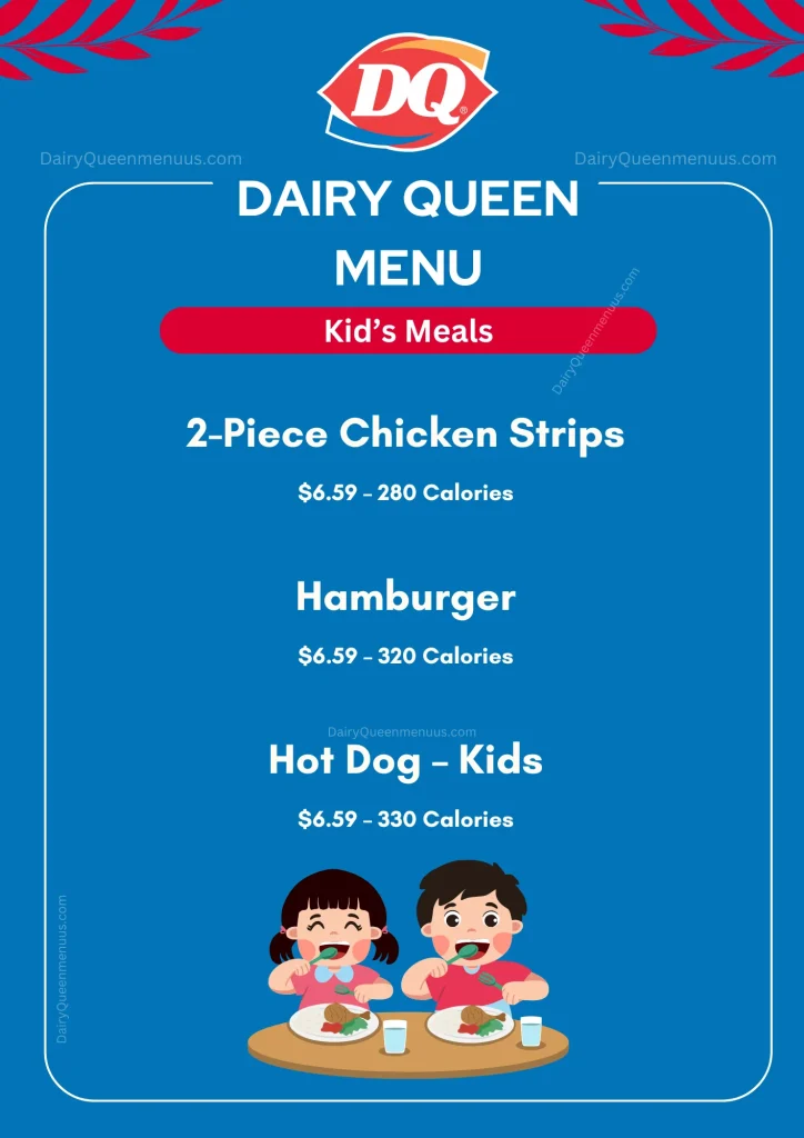 Dairy Queen Menu - Kids Meals